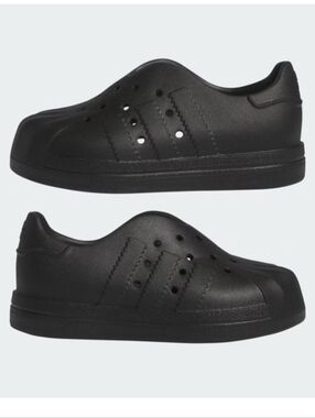Adidas Originals Kids Black AdiFOM Superstar 360 C Clog Size 2.5
